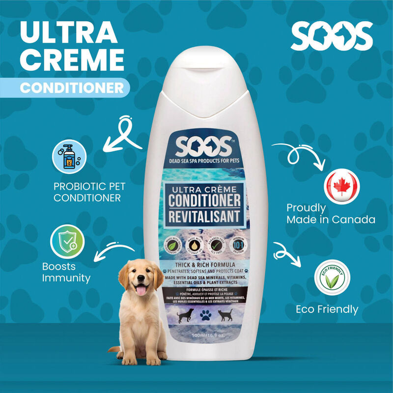 Soos Pets, Ultra Crème Pet Conditioner- 500ML image number null